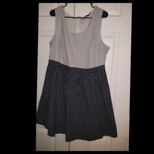 SOLDGUC Doe & Rae polka dot twofer style dress, 2X